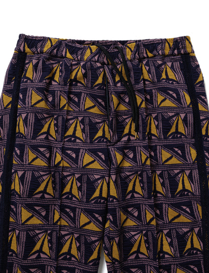 25SS-PA9-006 / BOOTCUT TRACK PANTS “PUEBLO” / DARK BROWN