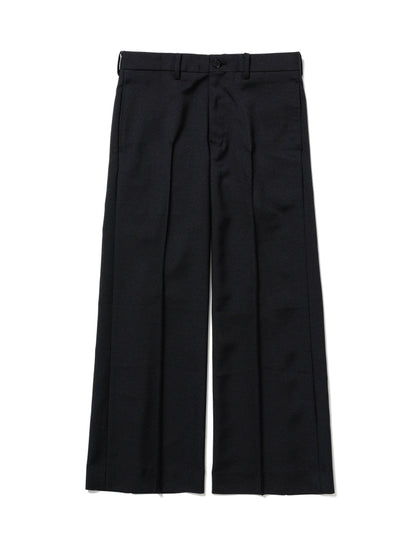 25SS-PA9-012 / SEMI FLARE SILHOUETTE SLACKS / BLACK