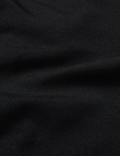 25SS-PA9-012 / SEMI FLARE SILHOUETTE SLACKS / BLACK