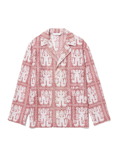 25SS-SY9-004 / LAPEL JACKET “AMULET LACE” / RED