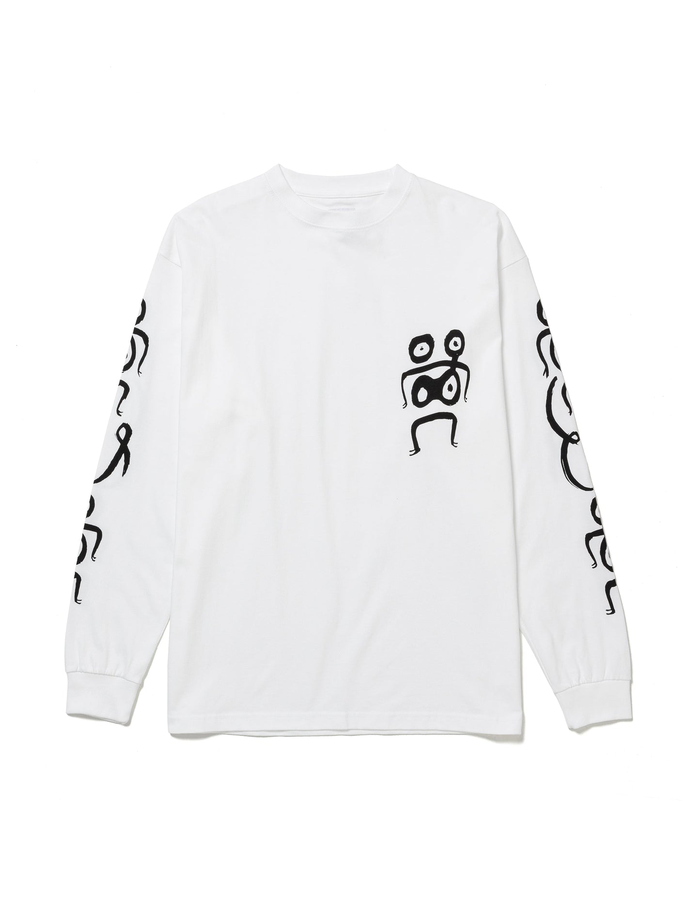 25SS-TS9-002 / L/S T-SHIRT “I & I” / WHITE