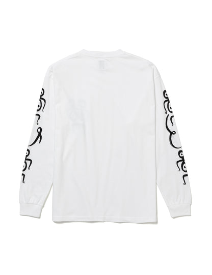 25SS-TS9-002 / L/S T-SHIRT “I & I” / WHITE