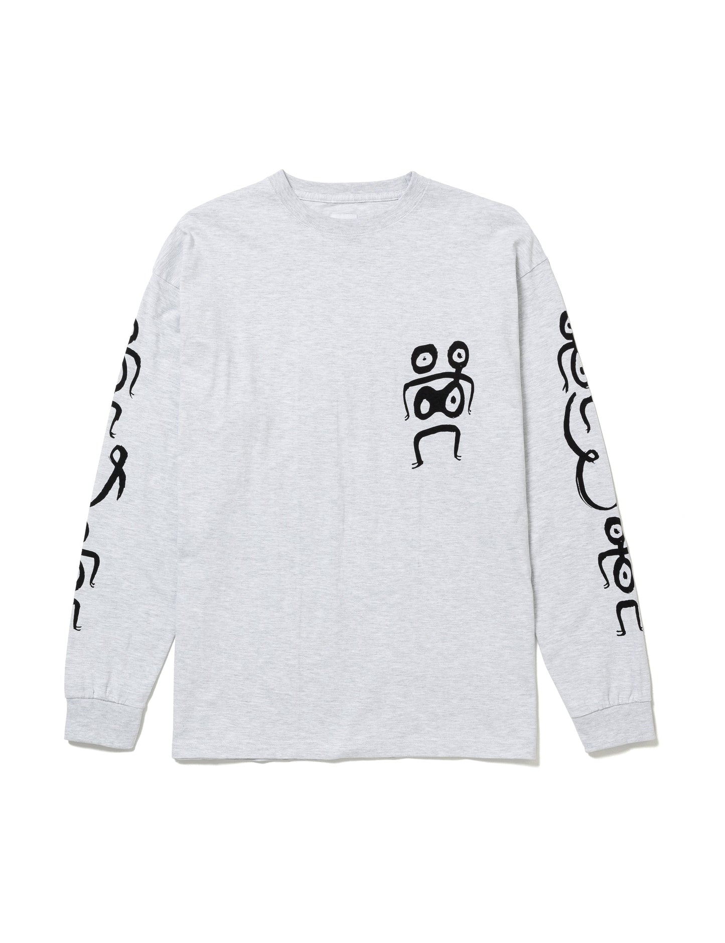 25SS-TS9-002 / L/S T-SHIRT “I & I” / ASH