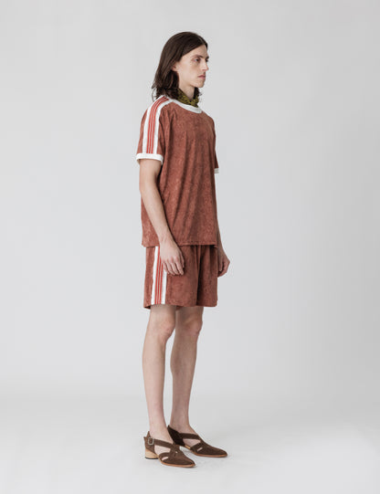 25SS-CST-006 / WARM UP T-SHIRT / BRICK