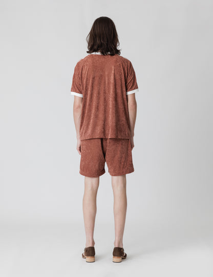 25SS-CST-006 / WARM UP T-SHIRT / BRICK