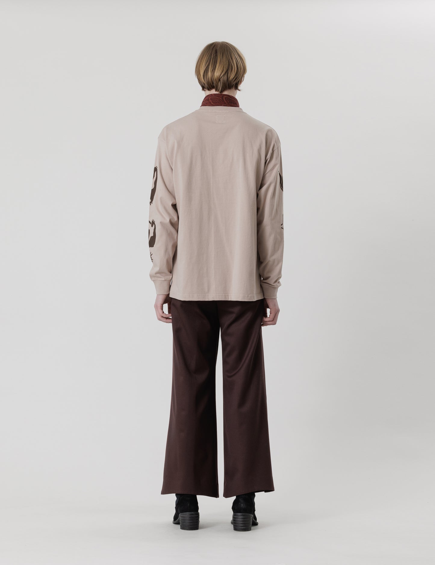 24AW-PA9-001 / “HAKAMA” SLACKS / BORDEAUX