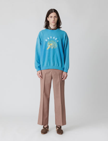 25SS-CSS-007 / SWEATSHIRT “OAXACA PORCUPINE” / SAPPHIRE FADE