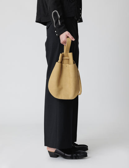 25SS-GOA-003 / LEATHER HELMET BAG / NATURAL