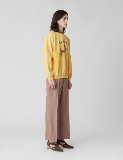 25SS-PA9-012 / SEMI FLARE SILHOUETTE SLACKS / SMOKEY PINK
