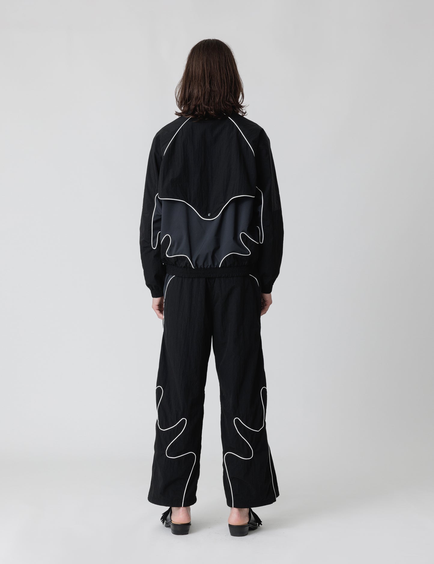 25SS-PA9-005 / NYLON TRACK PANTS “MARIACHI” / BLACK