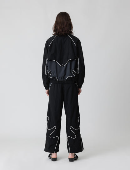 25SS-PA9-005 / NYLON TRACK PANTS “MARIACHI” / BLACK