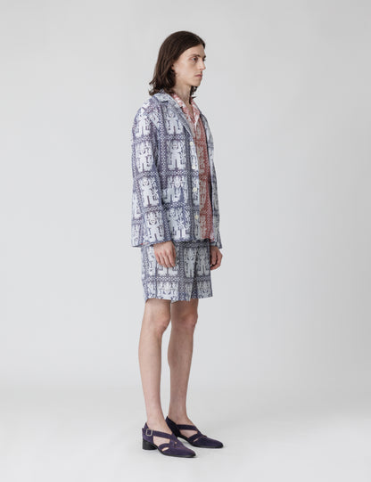 25SS-SY9-004 / LAPEL JACKET “AMULET LACE” / NAVY