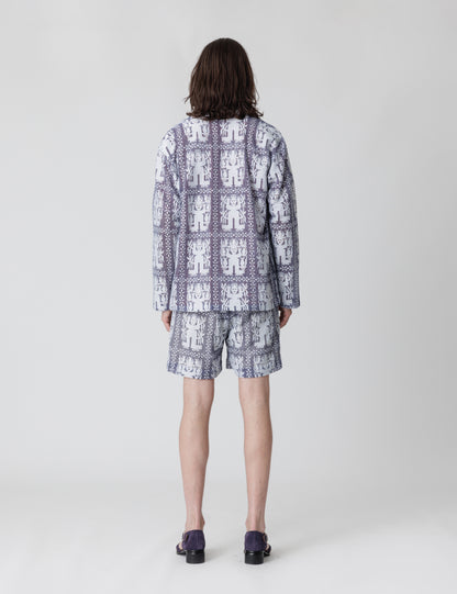 25SS-SY9-004 / LAPEL JACKET “AMULET LACE” / NAVY