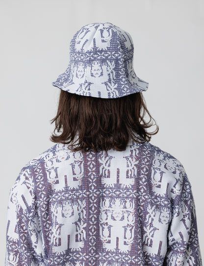 25SS-GOH-003 / TULIP HAT “AMULET LACE” / NAVY