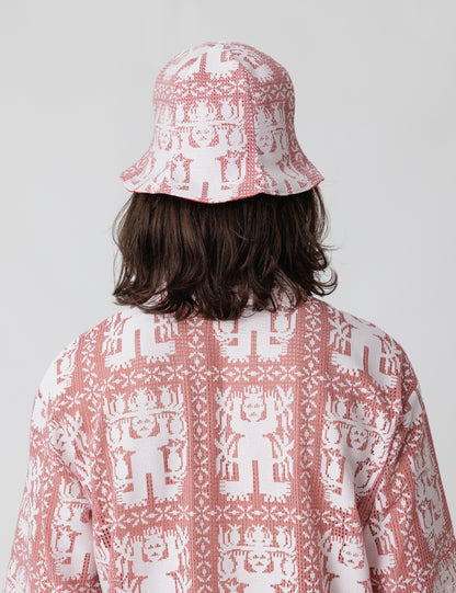 25SS-GOH-003 / TULIP HAT “AMULET LACE” / RED