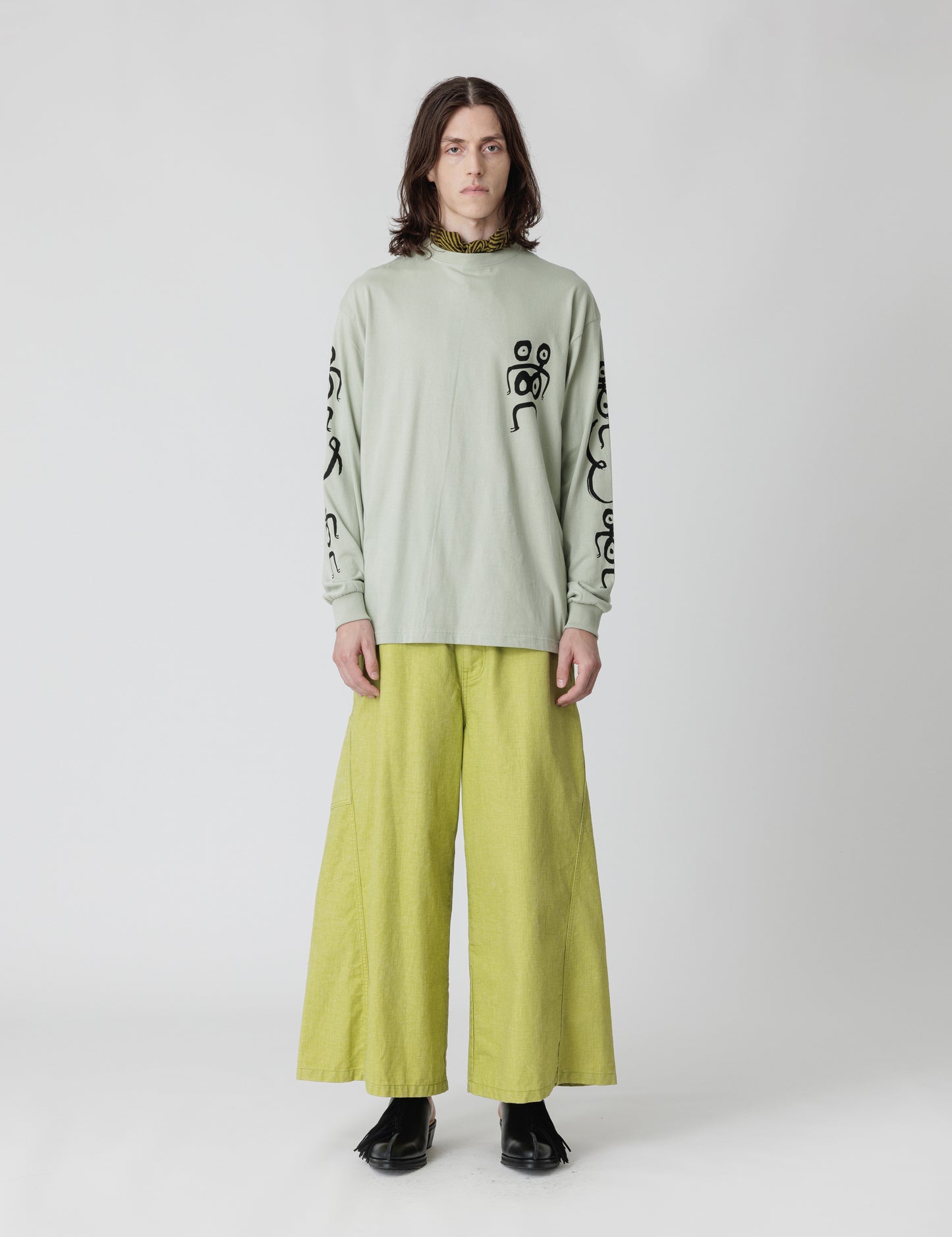 25SS-TS9-002 / L/S T-SHIRT “I & I” / ASH