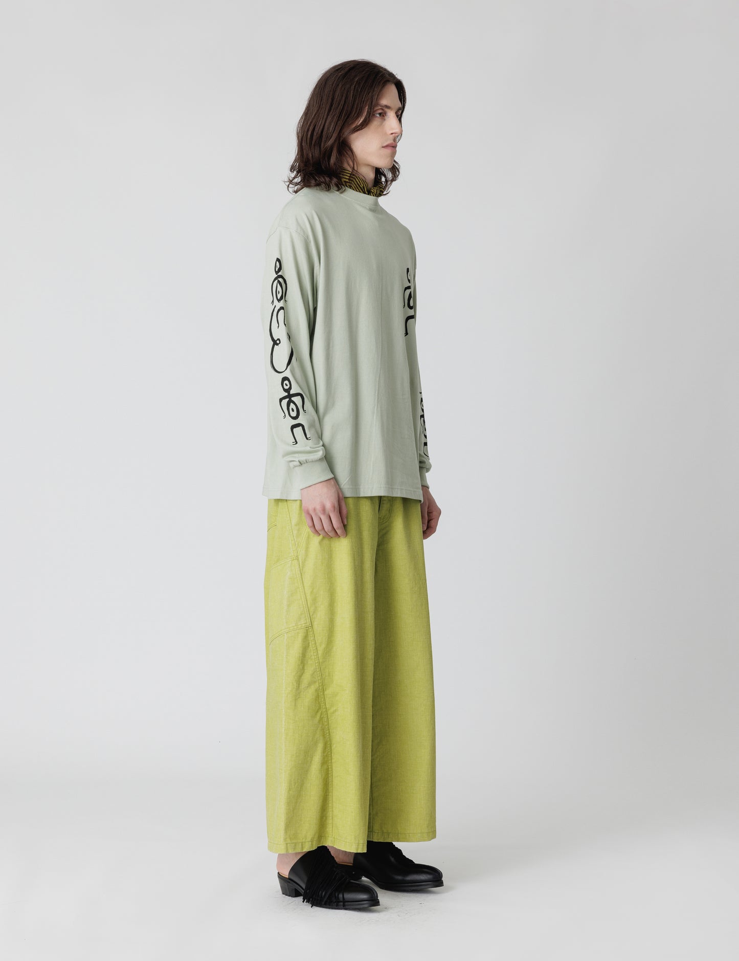 25SS-TS9-002 / L/S T-SHIRT “I & I” / WHITE