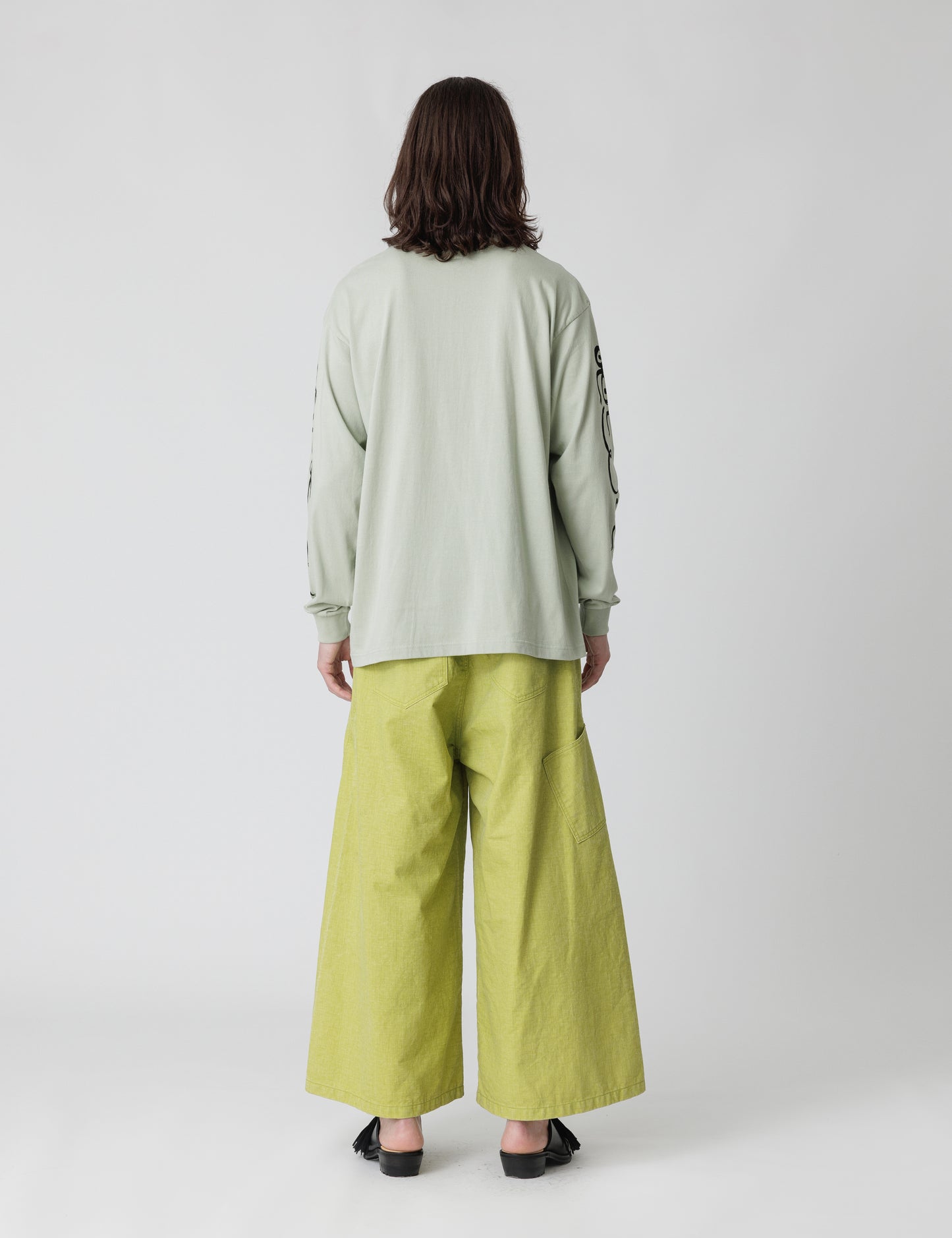 25SS-TS9-002 / L/S T-SHIRT “I & I” / WHITE