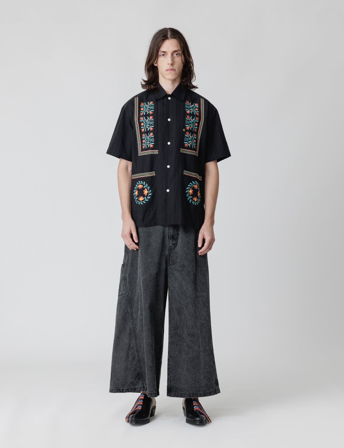 25SS-PA9-010 / SUPER BAGGY PANTS / BLACK