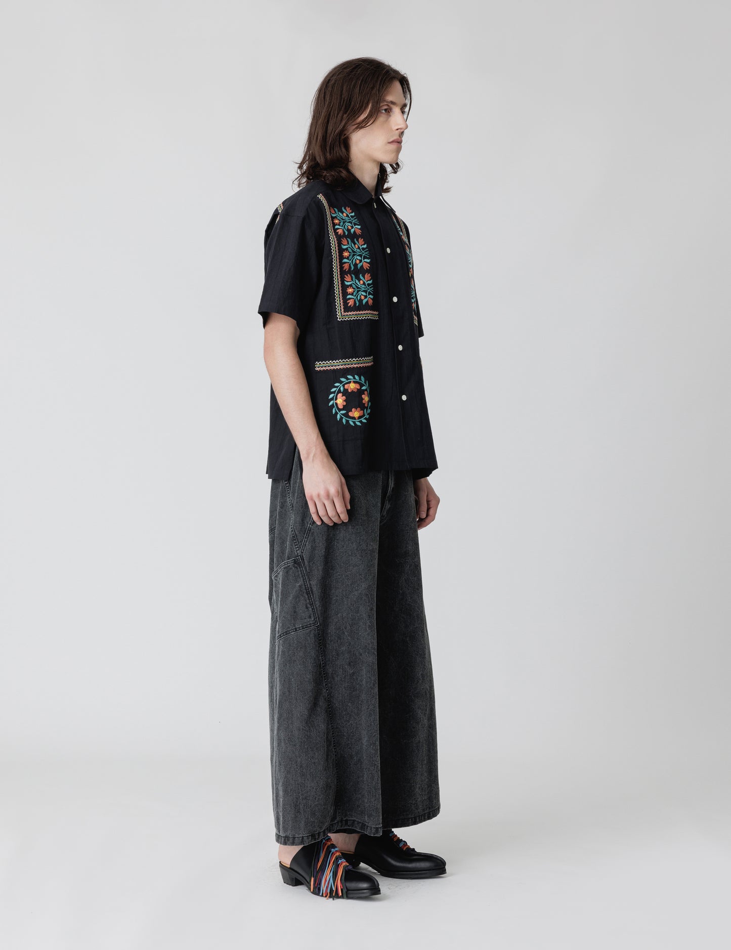 25SS-PA9-010 / SUPER BAGGY PANTS / BLACK