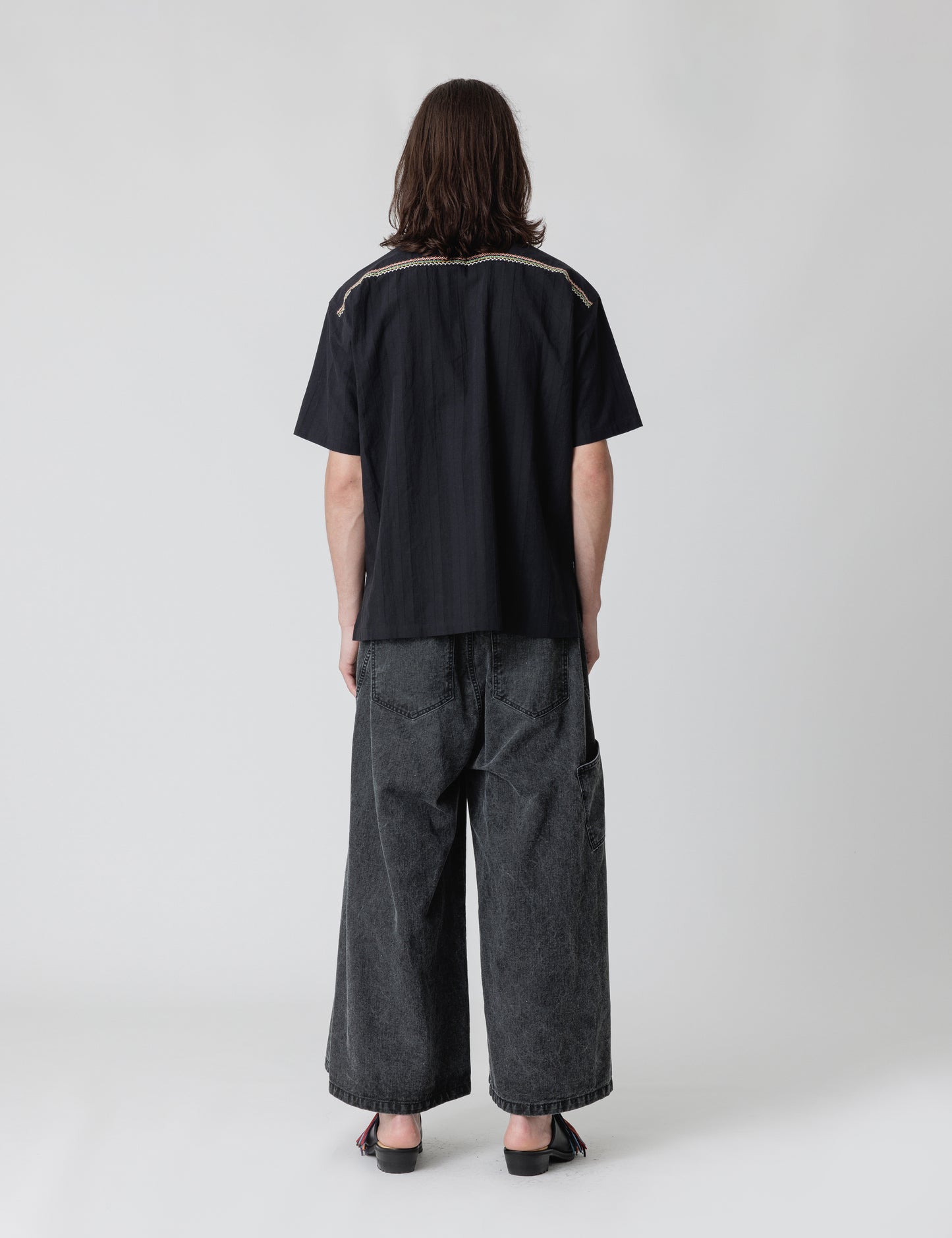 25SS-PA9-010 / SUPER BAGGY PANTS / BLACK