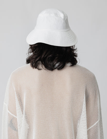 25SS-GOH-005 / DOUBLE BRIM BUCKET HAT / WHITE