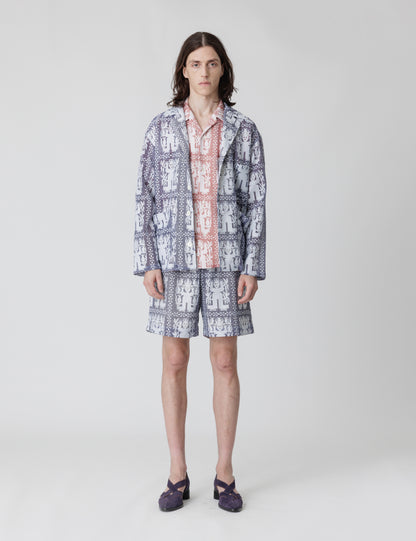 25SS-SY9-004 / LAPEL JACKET “AMULET LACE” / RED