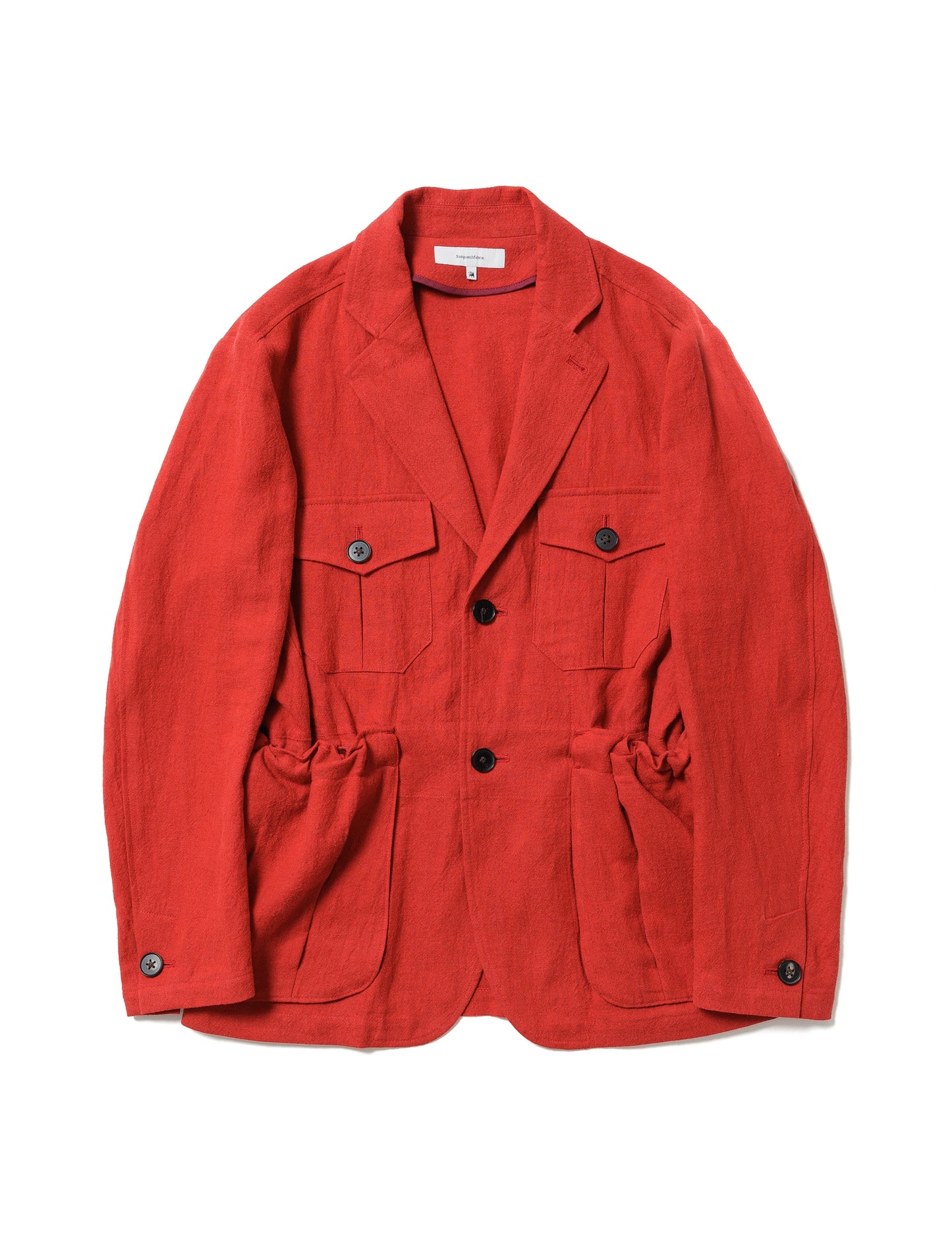 24SS-JKL-001 / DP UTILITY LAPEL JACKET / RED