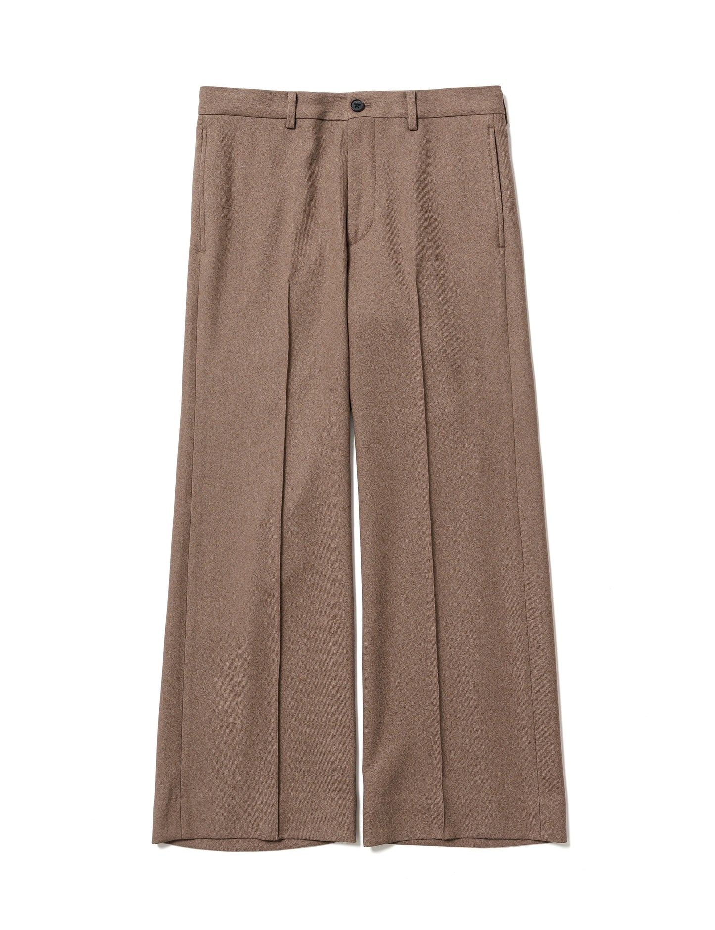 24SS-PA9-007 / SEMI FLARE SILHOUETTE SLACKS / LIGHT BROWN