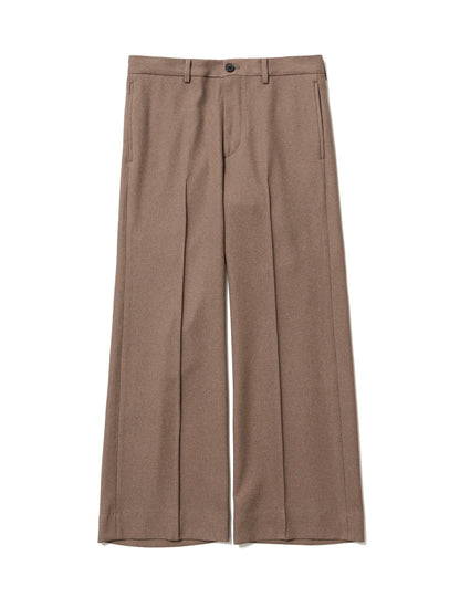 24SS-PA9-007 / SEMI FLARE SILHOUETTE SLACKS / LIGHT BROWN